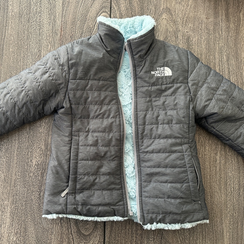 Girls The North-face Reversible Fleece Jacket (XS)